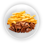 Kids Donner Meat & Chips 